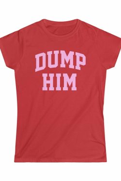 DUMP HIM Y2K Grunge Baby Tee - Retro 90s Fashion, Summer Outfits, Popstar & Club Style