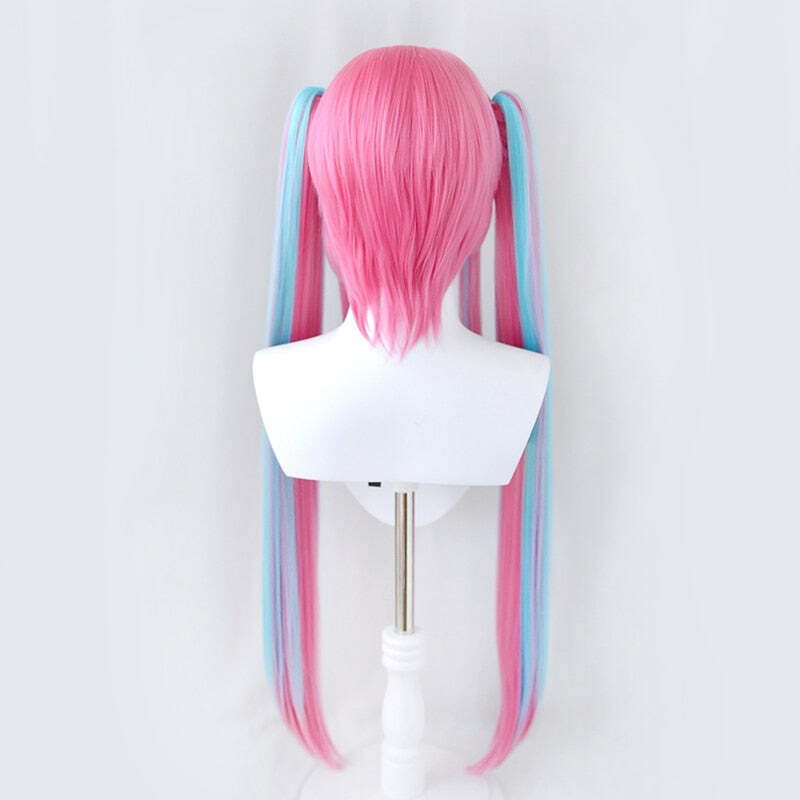 Duotone Pastel Goth Cosplay Wig Blue Pink - Y2K Grunge, 90s Fashion, Retro Style, Y2K Hairstyles