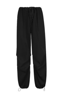 Eila Low Waist Baggy Pants - Y2K Grunge 90s Fashion, Retro Summer Outfits, Hip Hop Style