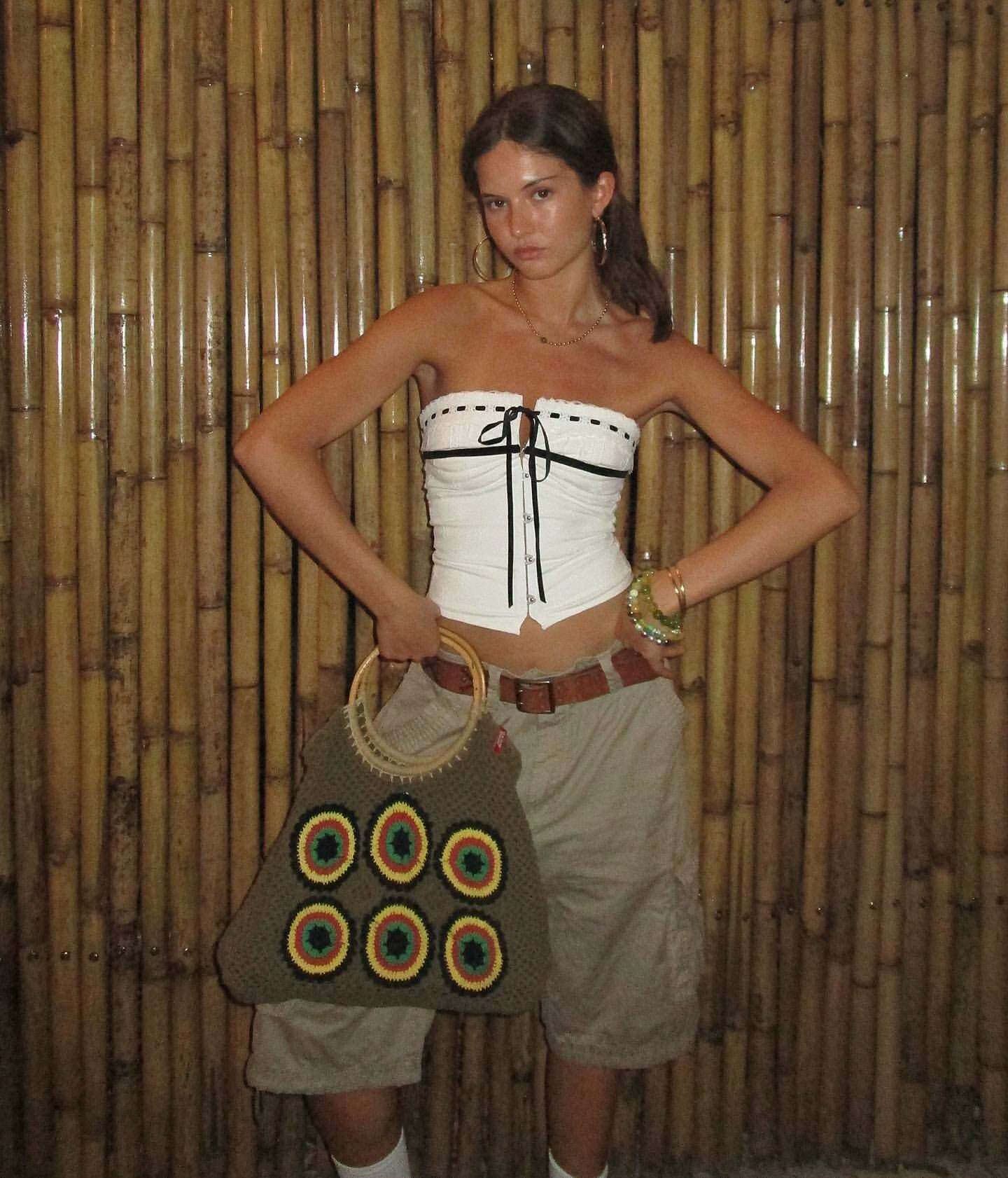 Eily Corset Top - Y2K Summer Grunge, 90s Retro, Pastel Goth, Y2K Party & Club Outfits