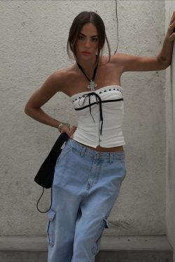 Eily Corset Top - Y2K Summer Grunge, 90s Retro, Pastel Goth, Y2K Party & Club Outfits