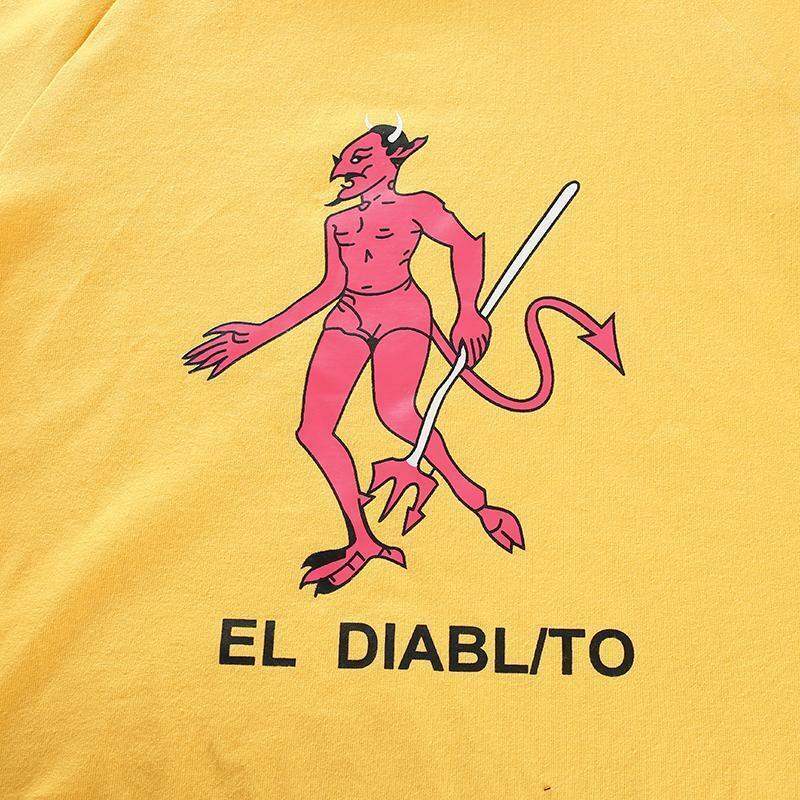 El Diablito Crop Top - Y2K Summer Grunge, 90s Retro, Pastel Goth, Y2K Party & Club Out