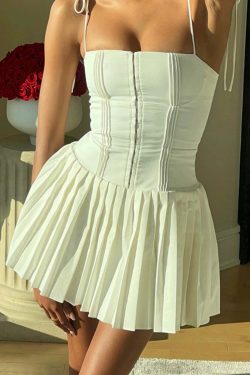Elany Corset Mini Dress - Y2K Summer, 90s Grunge, Retro Party, Pastel Goth, Popstar Outfit