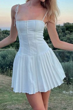 Elany Corset Mini Dress - Y2K Summer, 90s Grunge, Retro Party, Pastel Goth, Popstar Outfit