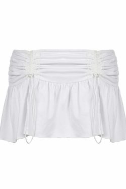Elayna Low Waist Pleated Mini Skirt - Y2K Summer, 90s Fashion, Grunge, Retro, Pastel Goth