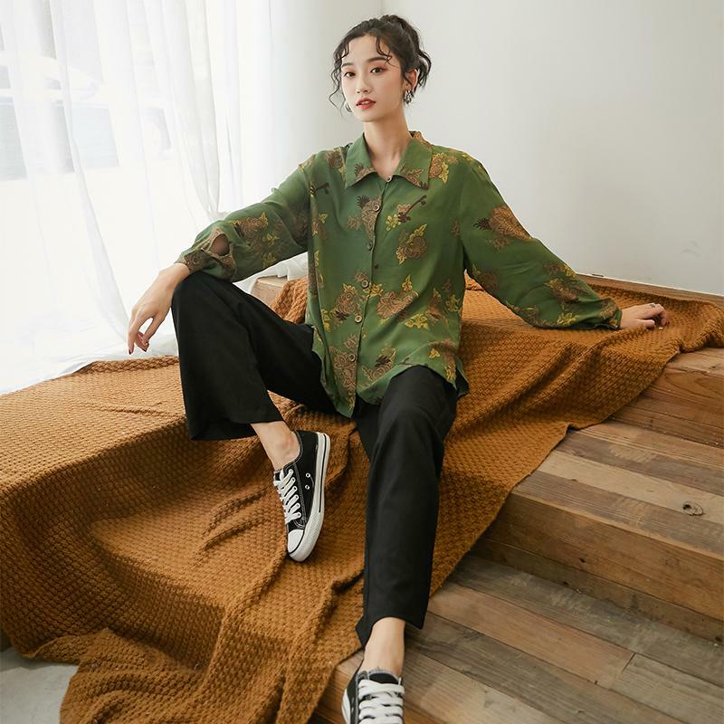 Elegant Green Blouse - Y2K Summer Outfit, 90s Fashion, Grunge, Retro Style, Y2K Party Top