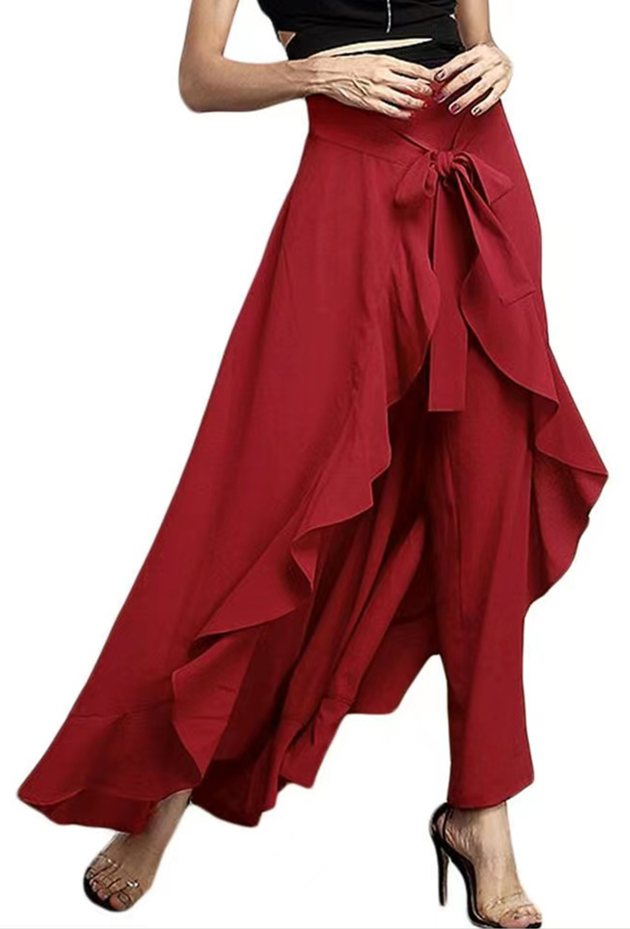Elegant Grey Ruffle Hem Skirt - Y2K Summer, 90s Fashion, Grunge, Retro, Pastel Goth, Y2K
