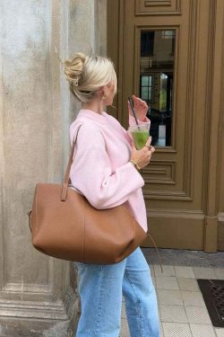 Elenor Turtleneck Oversize Sweater - Y2K Grunge, 90s Fashion, Retro Style, Pastel Goth Outfit