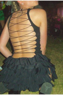 Ellery Backless Ruffle Mini Dress - Y2K Summer, 90s Fashion, Grunge, Retro, Pastel Goth Outfits