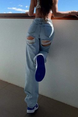 Ellia Jean Pants - Y2K Summer Grunge & 90s Retro Fashion, Perfect for Y2K Party & Club Outfits