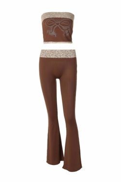 Elva Lace Detailed Pants Set - Y2K Summer Grunge Outfit, 90s Fashion, Retro Style, Y2K Club Look