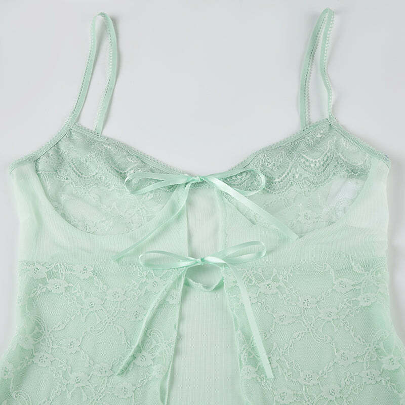 Elynn Mesh Fairy Top - Y2K Summer Grunge, 90s Retro, Pastel Goth, Y2K Party & Club Out
