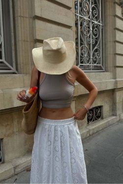 Ema Maxi Skirt - Y2K Summer Grunge Outfit, 90s Fashion, Retro Style, Pastel Goth, Y2K Party
