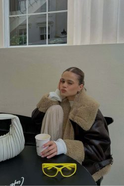 Emeli Wool Coat - Y2K Grunge & 90s Retro Style, Perfect for Y2K Summer & Party Outfits