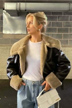 Emeli Wool Coat - Y2K Grunge & 90s Retro Style, Perfect for Y2K Summer & Party Outfits