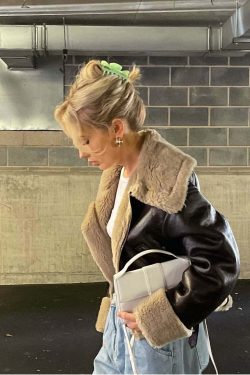 Emeli Wool Coat - Y2K Grunge & 90s Retro Style, Perfect for Y2K Summer & Party Outfits