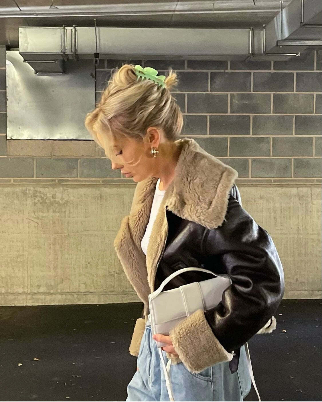 Emeli Wool Coat - Y2K Grunge & 90s Retro Style, Perfect for Y2K Summer & Party Outfits