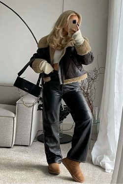 Emeli Wool Coat - Y2K Grunge & 90s Retro Style, Perfect for Y2K Summer & Party Outfits