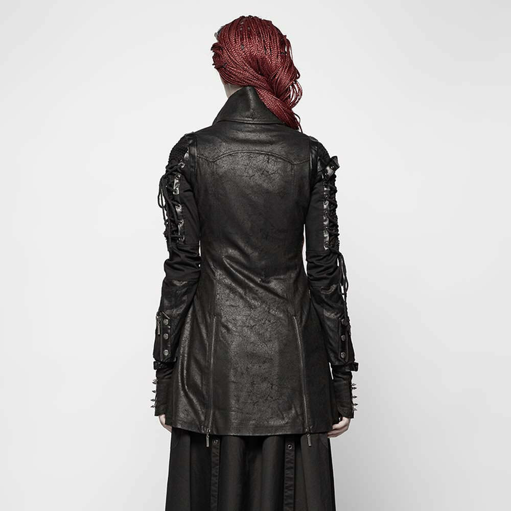 Enchanting Viper Coat - Y2K Summer Grunge, 90s Retro, Gothic Y2K, Pastel Goth, Y2K