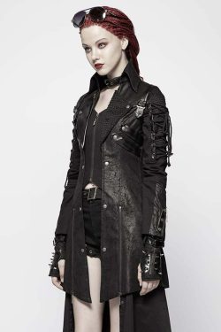 Enchanting Viper Coat - Y2K Summer Grunge, 90s Retro, Gothic Y2K, Pastel Goth, Y2K