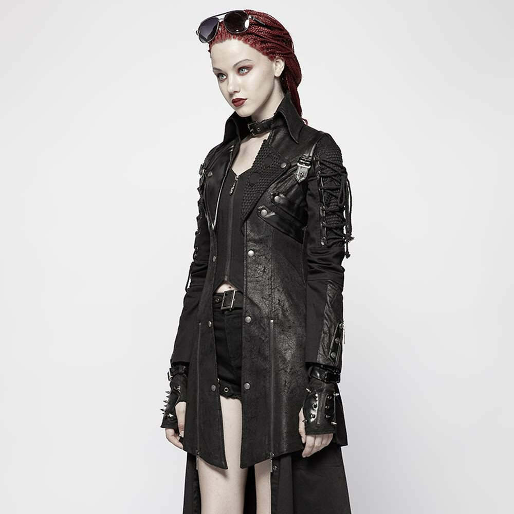 Enchanting Viper Coat - Y2K Summer Grunge, 90s Retro, Gothic Y2K, Pastel Goth, Y2K