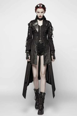 Enchanting Viper Coat - Y2K Summer Grunge, 90s Retro, Gothic Y2K, Pastel Goth, Y2K