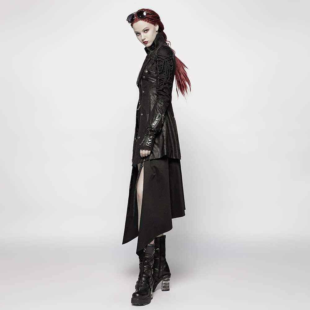 Enchanting Viper Coat - Y2K Summer Grunge, 90s Retro, Gothic Y2K, Pastel Goth, Y2K