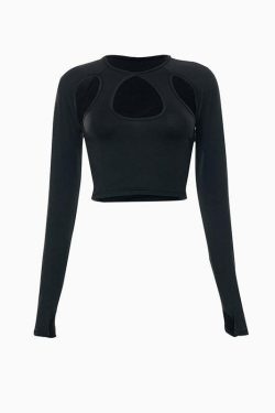 Enora Cut-Out Top - Y2K Summer, 90s Grunge, Retro Style, Baby Tees, Y2K Party & Club