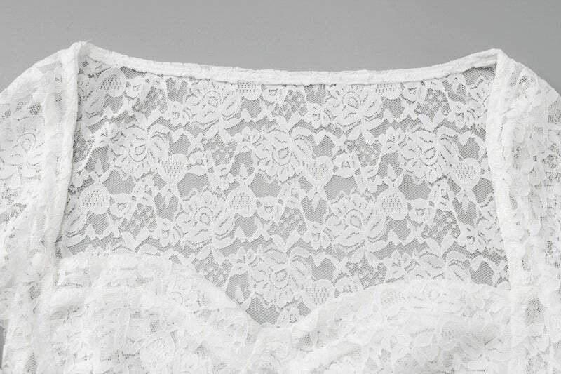 Eretria Lace Skirt Set - Y2K Summer, 90s Fashion, Grunge, Retro, Pastel Goth, Y2K