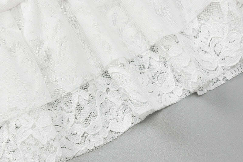 Eretria Lace Skirt Set - Y2K Summer, 90s Fashion, Grunge, Retro, Pastel Goth, Y2K