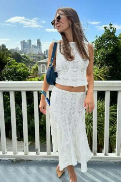 Erma Skirt Set - Y2K Summer Grunge Outfit, 90s Fashion, Retro Style, Pastel Goth, Y2K Club