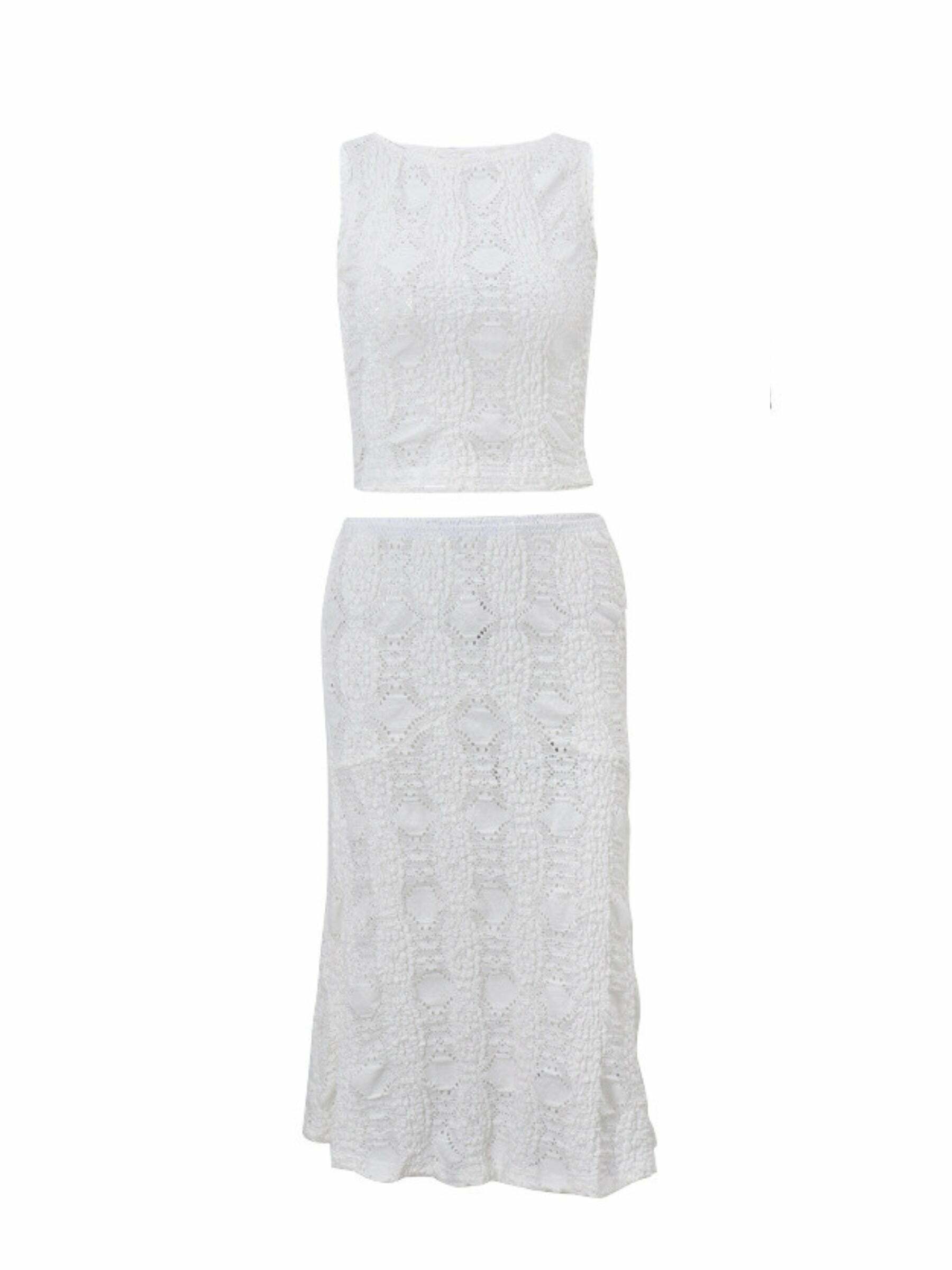 Erma Skirt Set - Y2K Summer Grunge Outfit, 90s Fashion, Retro Style, Pastel Goth, Y2K Club