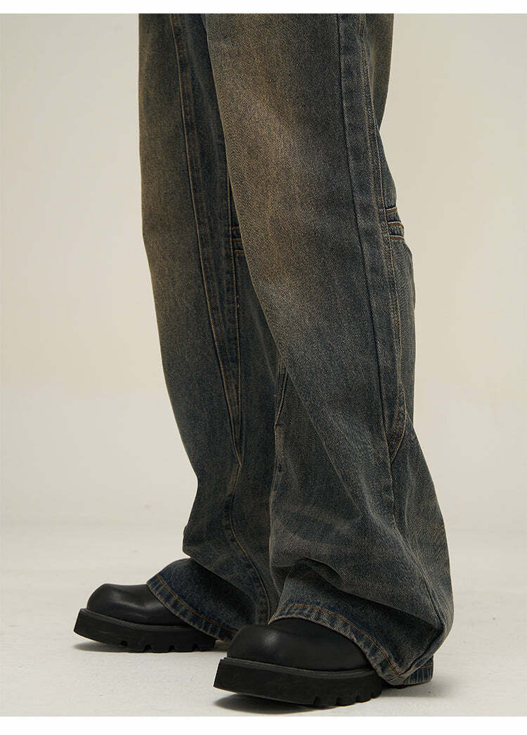 Faded N Flared' Denim Jeans - Y2K & 90s Grunge, Retro Summer & Party Outfits for Women