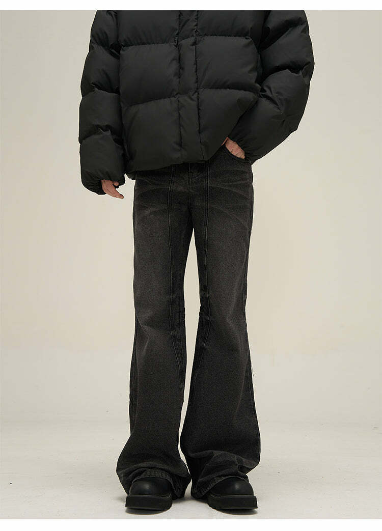 Faded N Flared' Denim Jeans - Y2K Grunge, 90s Retro, Summer Outfits, Y2K Fashion Essentials