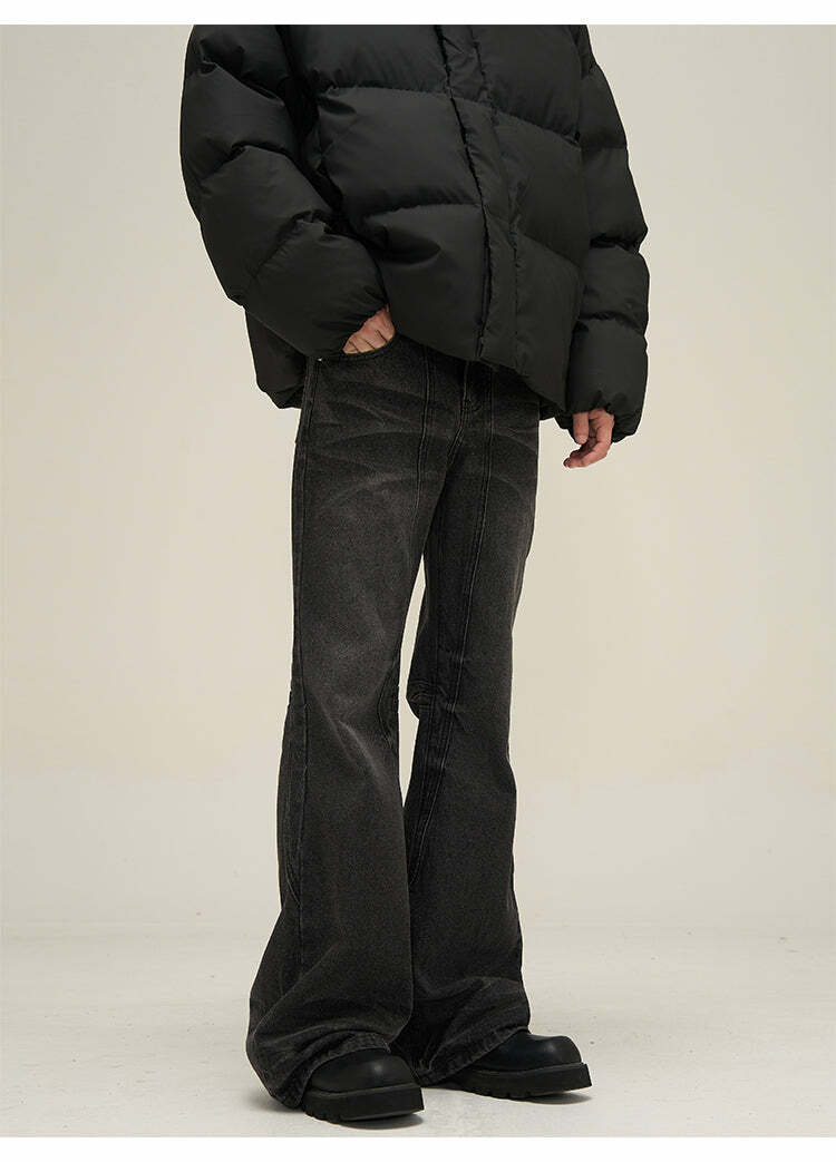 Faded N Flared' Denim Jeans - Y2K Grunge, 90s Retro, Summer Outfits, Y2K Fashion Essentials