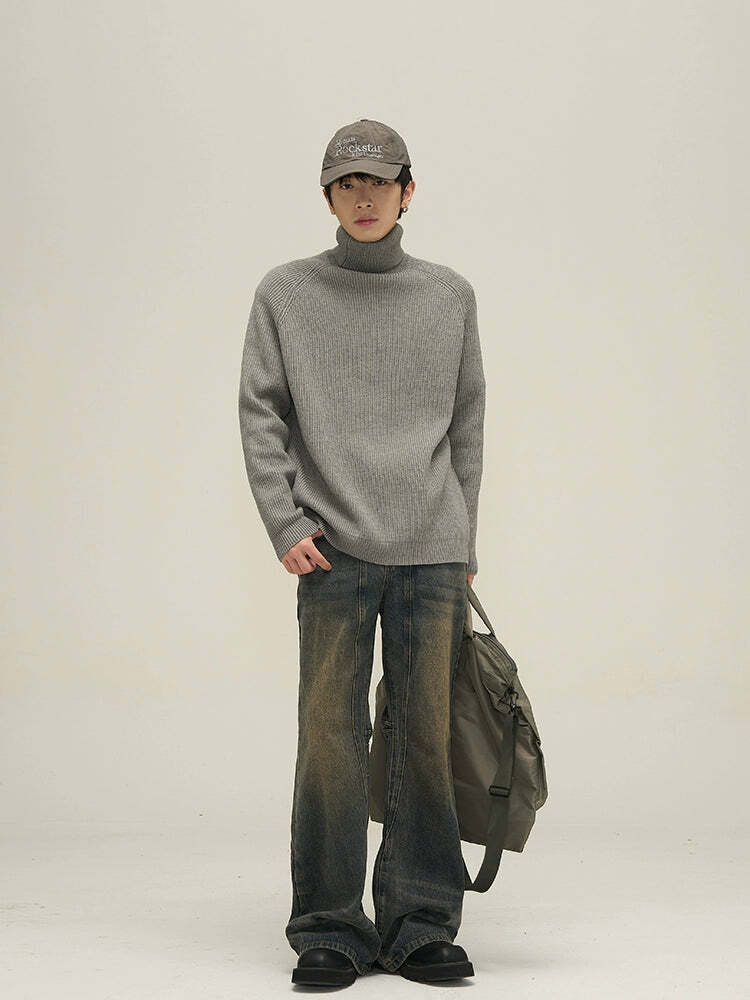 Faded N Flared' Denim Jeans - Y2K Grunge, 90s Retro, Summer Outfits, Y2K Fashion Essentials