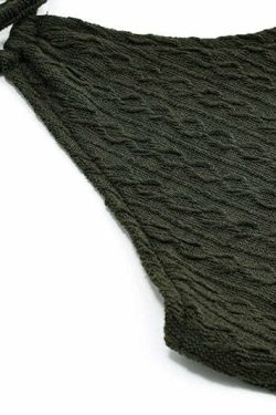 Fairy Grunge Green Knitted Mini Dress - Y2K Summer, 90s Fashion, Retro Style, Pastel Goth Outfit