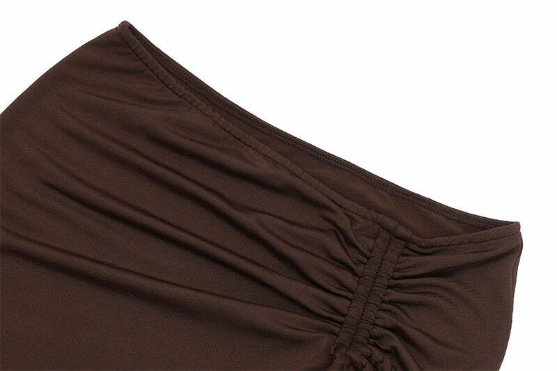 Fairy Grunge Ruffled Drawstring Skirt - Y2K Summer, 90s Fashion, Retro Goth, Y2K Party Outfit