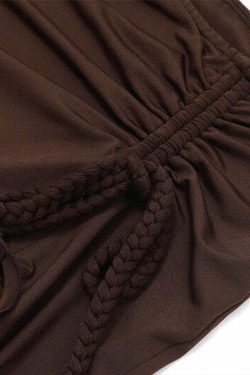 Fairy Grunge Ruffled Drawstring Skirt - Y2K Summer, 90s Fashion, Retro Goth, Y2K Party Outfit