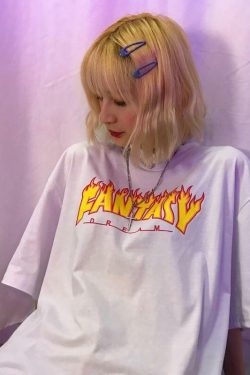 Fantasy Dream T-Shirt - Y2K Summer Grunge, 90s Retro, Pastel Goth, Y2K Party & Club Outfits