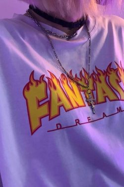 Fantasy Dream T-Shirt - Y2K Summer Grunge, 90s Retro, Pastel Goth, Y2K Party & Club Outfits
