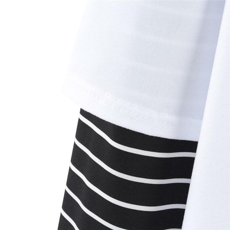 F*CKING COOL Y2K Striped Long Sleeve Shirt - 90s Grunge, Retro, Summer & Party Outfits