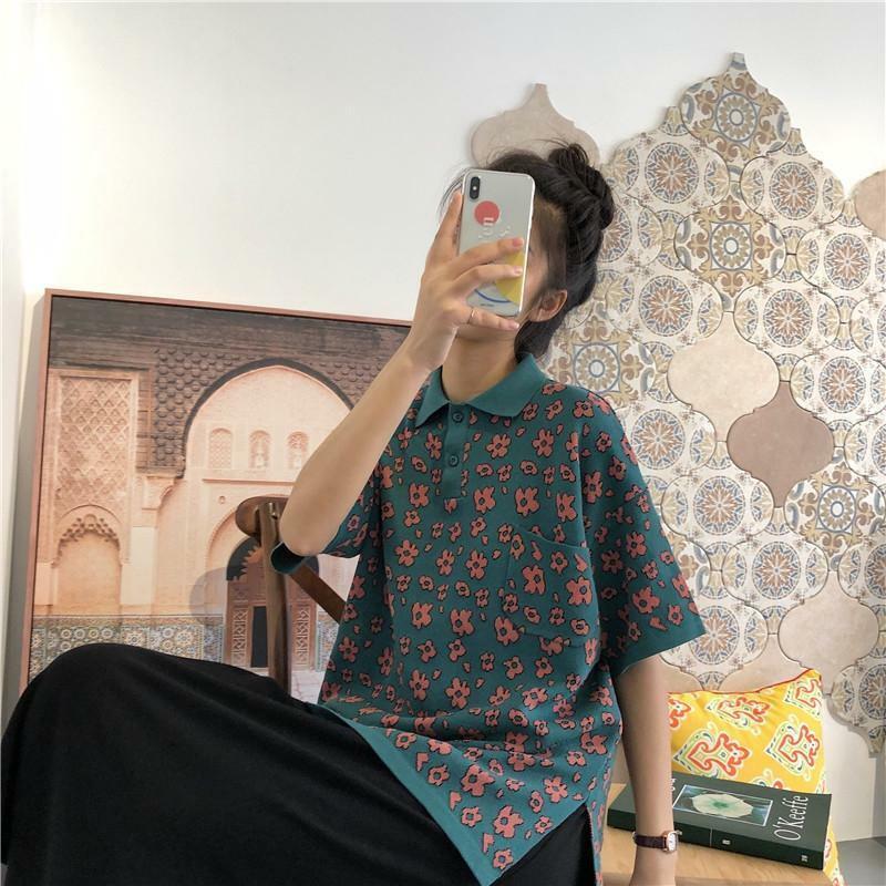 Floral Pattern Shirt - Y2K Summer Outfit, 90s Fashion, Grunge, Retro Style, Y2K Club & Party Look