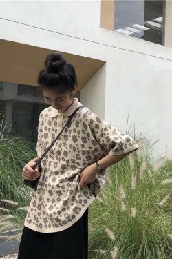 Floral Pattern Shirt - Y2K Summer Outfit, 90s Fashion, Grunge, Retro Style, Y2K Club & Party Look