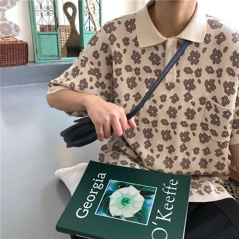 Floral Pattern Shirt - Y2K Summer Outfit, 90s Fashion, Grunge, Retro Style, Y2K Club & Party Look
