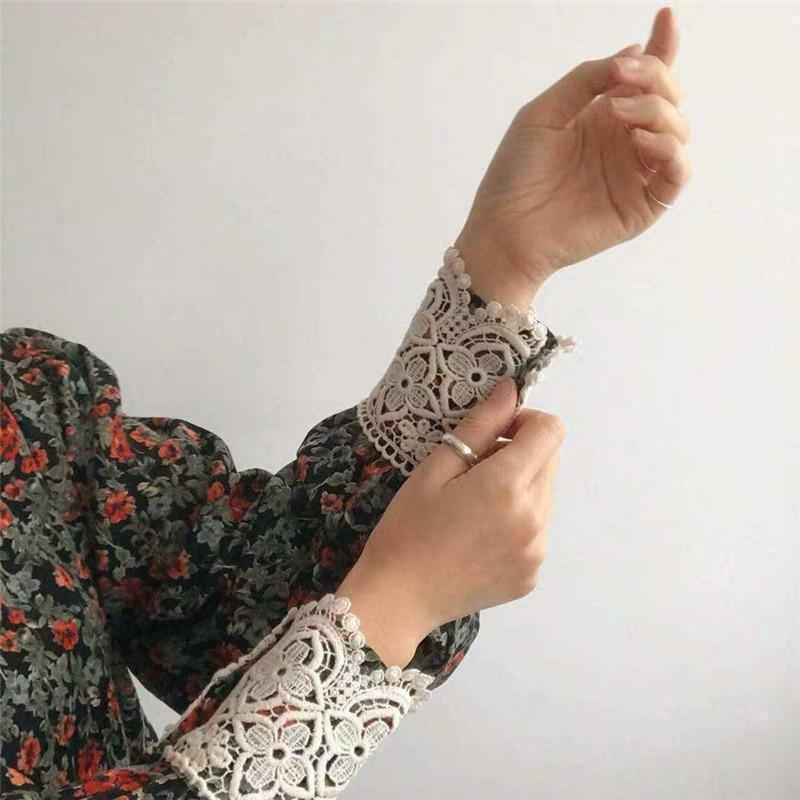 Floral Print Long Sleeve Blouse - Y2K Summer, 90s Fashion, Grunge, Retro, Pastel Goth Outfits