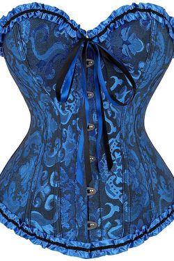 Floral Vintage Corsets - Y2K Summer, 90s Grunge, Retro Goth, Y2K Party & Club Outfits