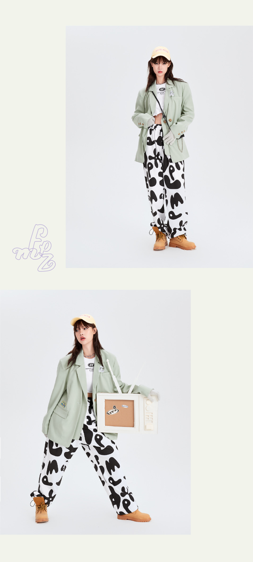 FPMZ Niche Blazer - Y2K Summer Grunge, 90s Retro, Pastel Goth, Y2K Party & Club