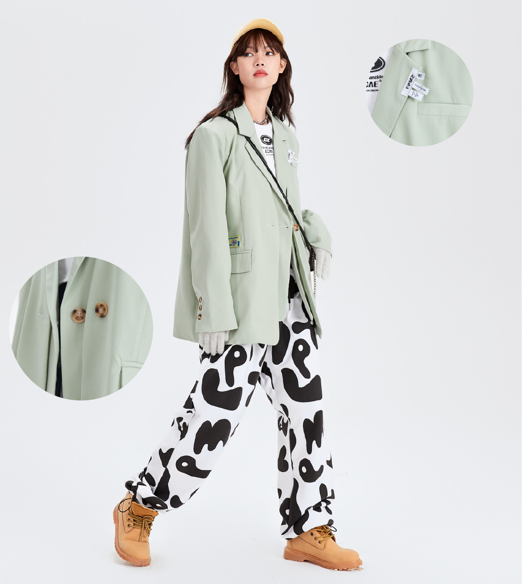 FPMZ Niche Blazer - Y2K Summer Grunge, 90s Retro, Pastel Goth, Y2K Party & Club