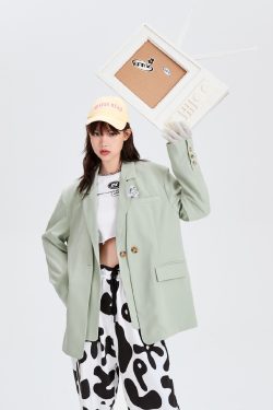 FPMZ Niche Blazer - Y2K Summer Grunge, 90s Retro, Pastel Goth, Y2K Party & Club